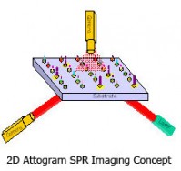 2D Attogram SPR Imaging Concept