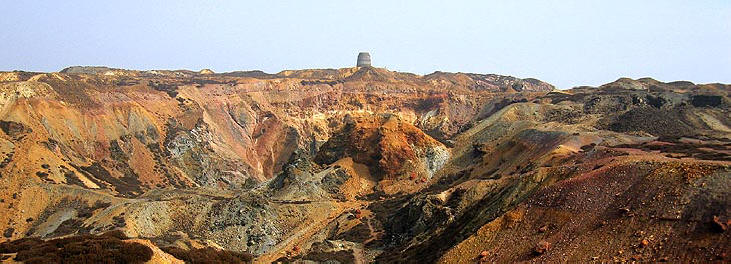 Parys Mountain Open Cast, Anglesey, Wales. Photograph, S.P. Schwartz, April 2005