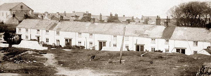 Miners' cottages and chapel, St Day, Cornwall, early twentieth century. Photograph courtesy the Paddy Bradley Collection