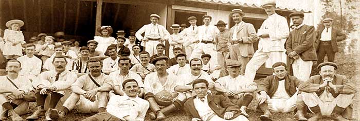 Morro Velho football group, Brazil 1908. Photograph courtesy Dave and Mary Mayo