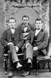 My ancestors, L-R Joseph, William and James Inch, taken at Chenhall's Studio Redruth in the late 1860s, prior to their migration to Chile