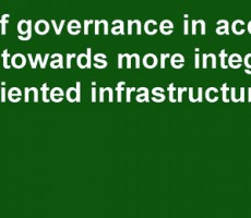 Panel 4: The role of governance in accelerating transition towards more integrated, service-oriented infrastructure operation