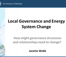 Presentation: Jan Webb, Edinburgh University