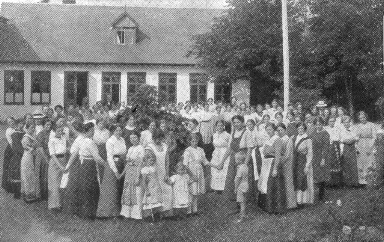 Grundtvig's folk high school in Denmark in 1916.