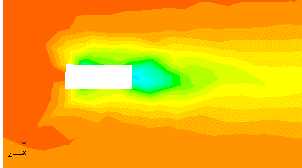 Model A total pressure contour plot