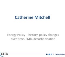 Talk by Catherine Mitchell on Energy Policy to BIS 26 Feb 2013