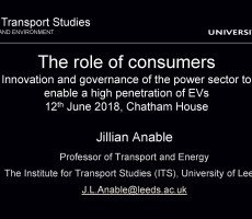 Presentation: The role of consumers