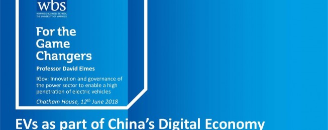 Presentation: EVs as part of China’s Digital Economy
